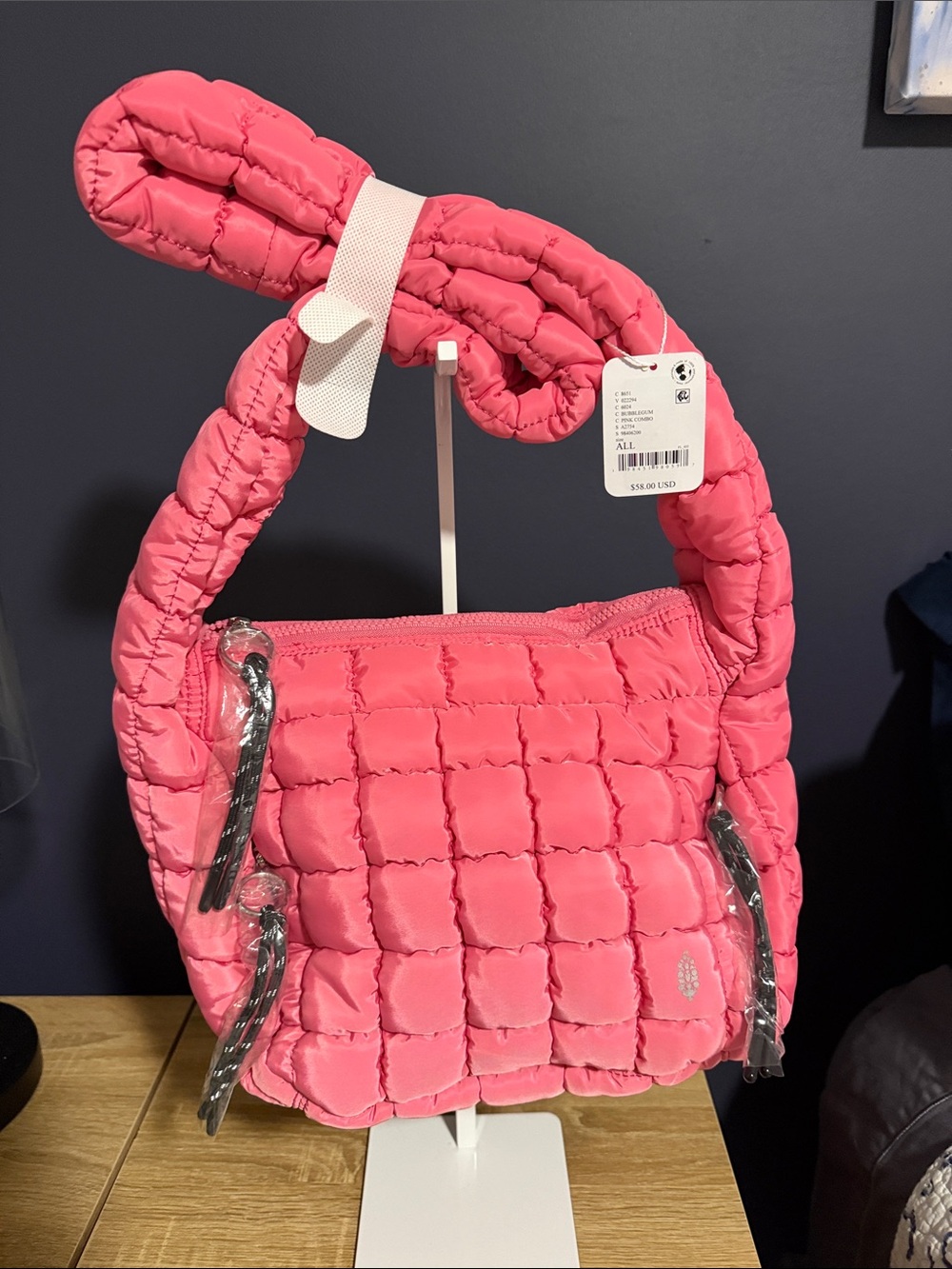 FP Movement by Free People Quilted cross body or shoulder bag in Hot Pink💖